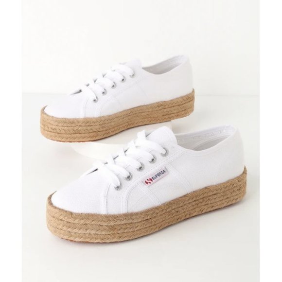 platform espadrille sneakers